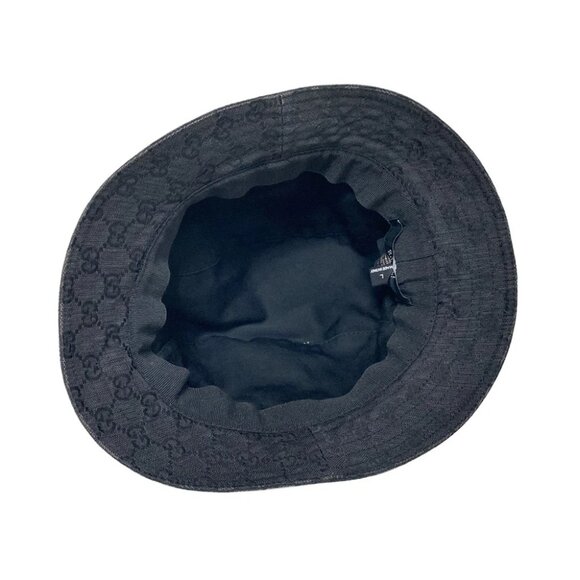 Auth GUCCI - Black Polyester Cotton Chemical Fiber Hat main image 12